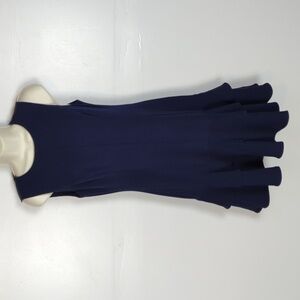 Eliza J Sleeveless Ruffle Hem Knee-Length Dress